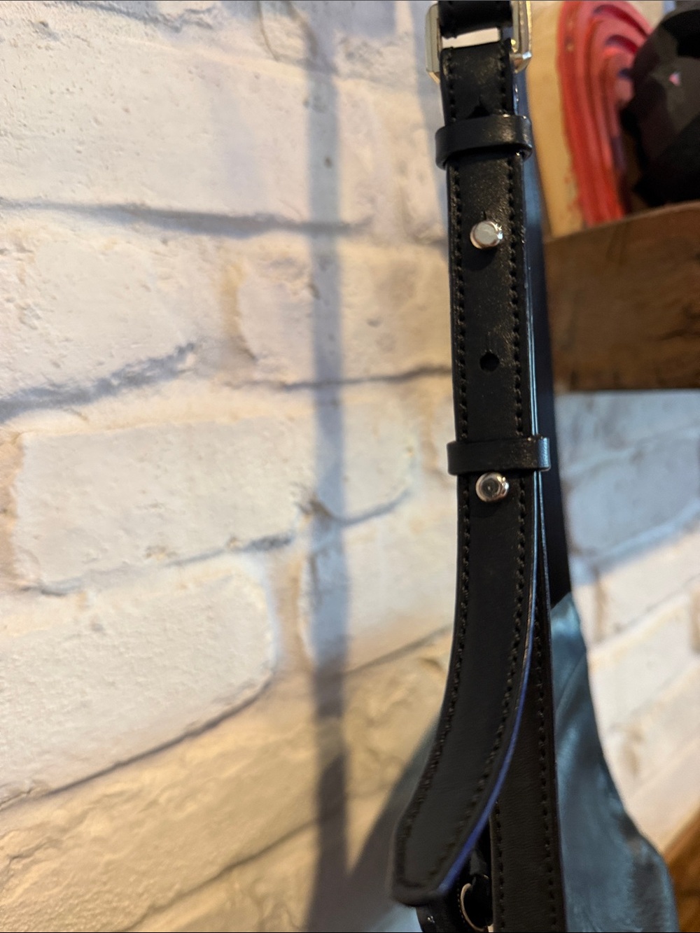 Cole Haan Black felicity Pebbled Leather bag with Front Zips - Picture 5 of 7